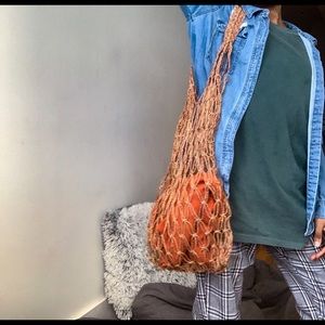 Woven Net Shoulder Bag